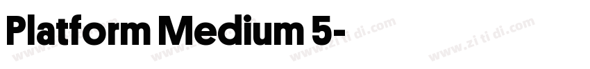 Platform Medium 5字体转换